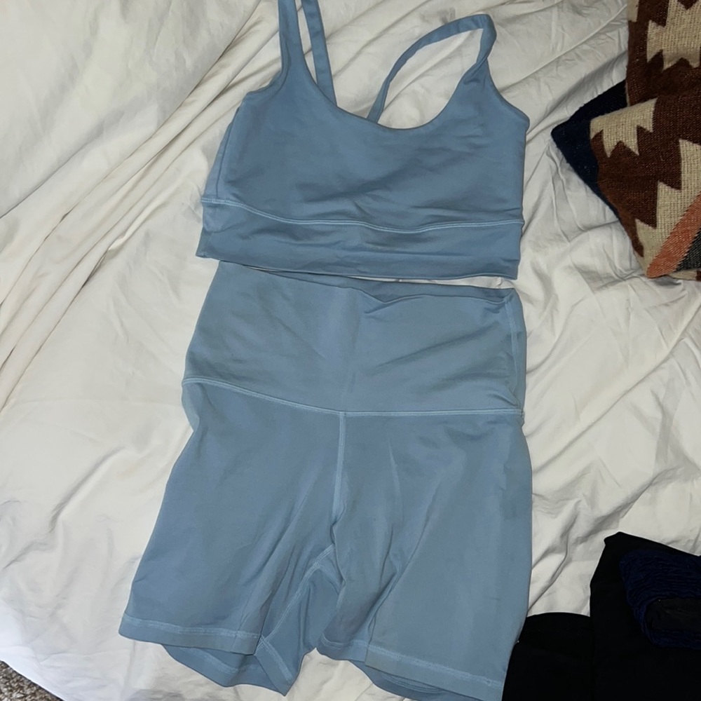 SET Active baby blue sports bra